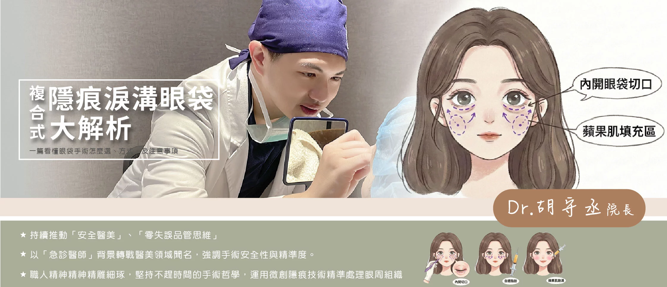 胡守丞醫師-複合式隱痕淚溝眼袋banner